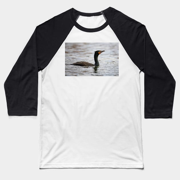 Cormorant Baseball T-Shirt by gdb2